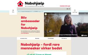 Screenshot af Nabohjælps hjemmeside